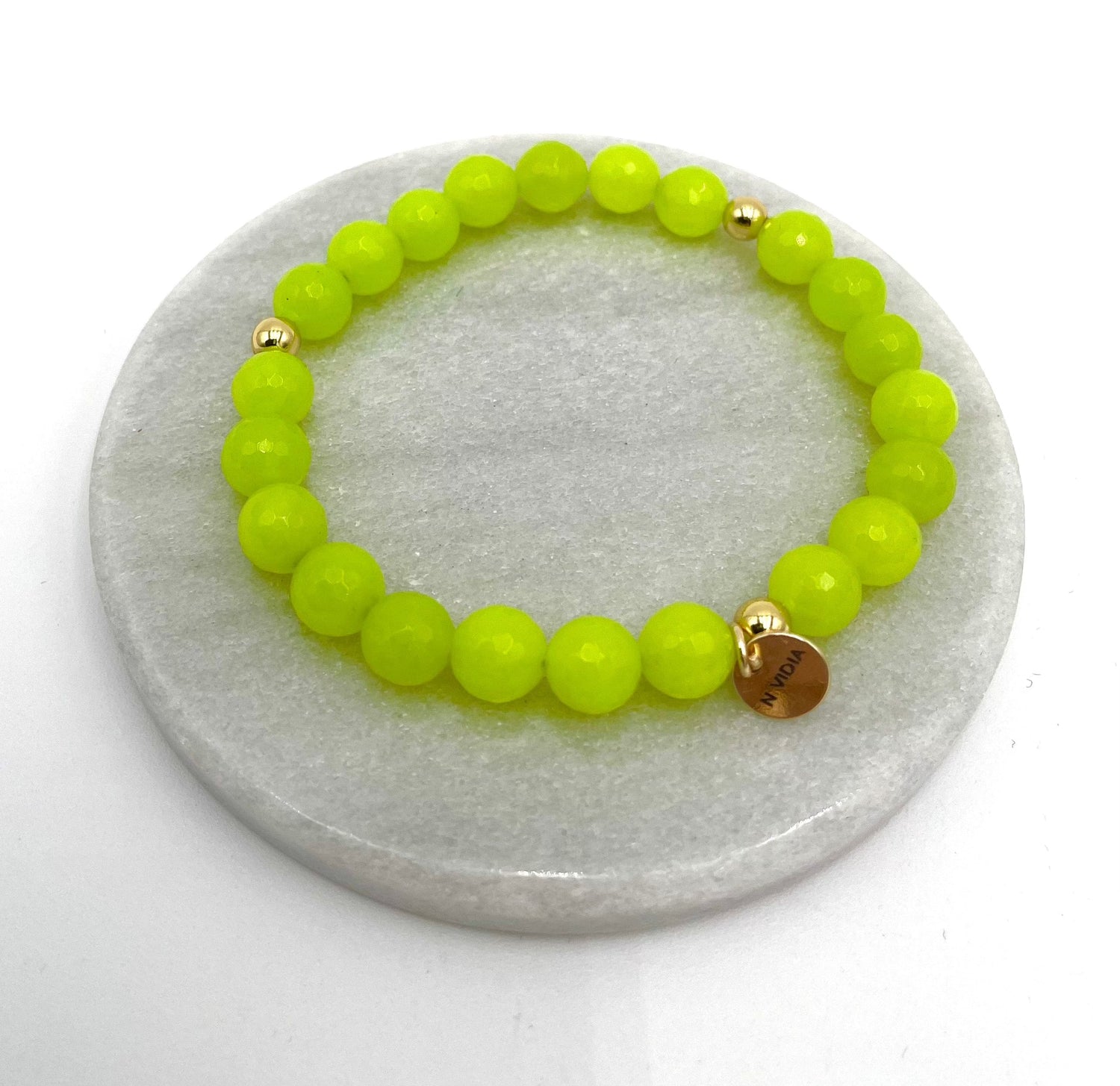 Mexoul Light green Handmade Natural Stone Bracelet