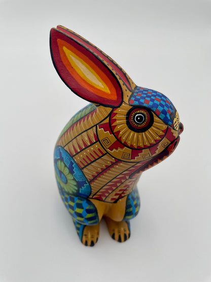 Mexoul Multi-color bunny alebrije