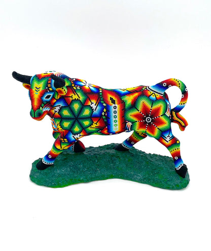 Mexoul MULTICOLOR Huichol art Bull