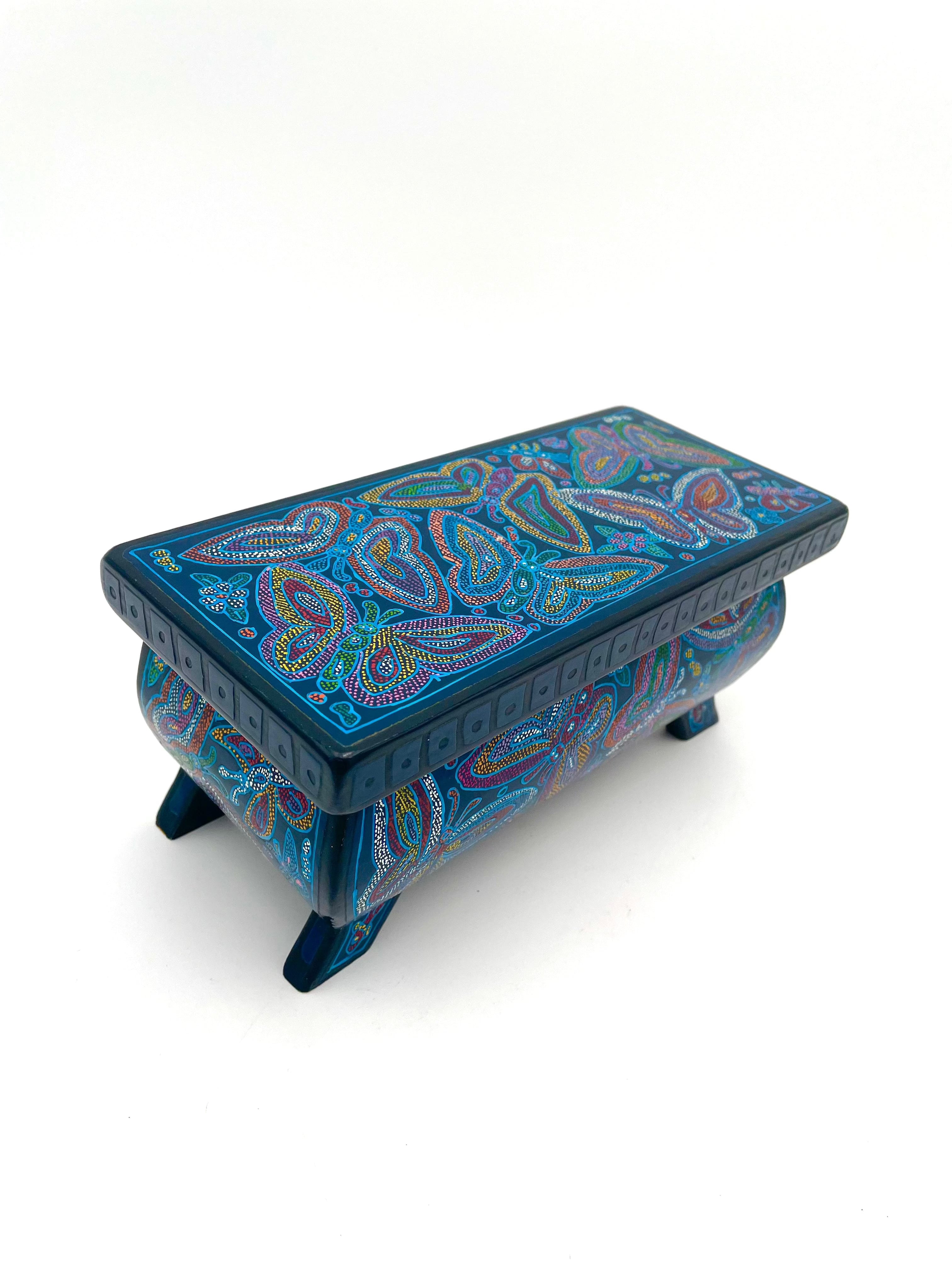 Mexoul Olinala box (M) blue butterflies