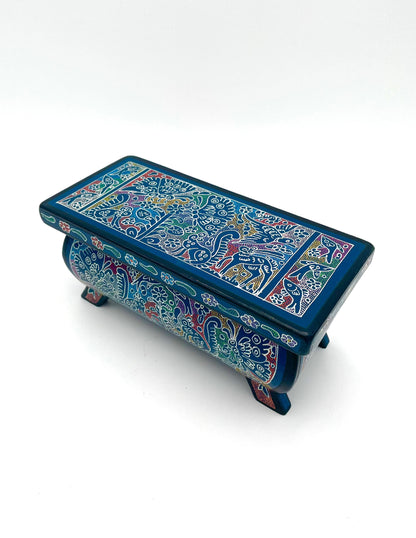 Mexoul Olinala box (M) blue butterflies, squirrels, fish