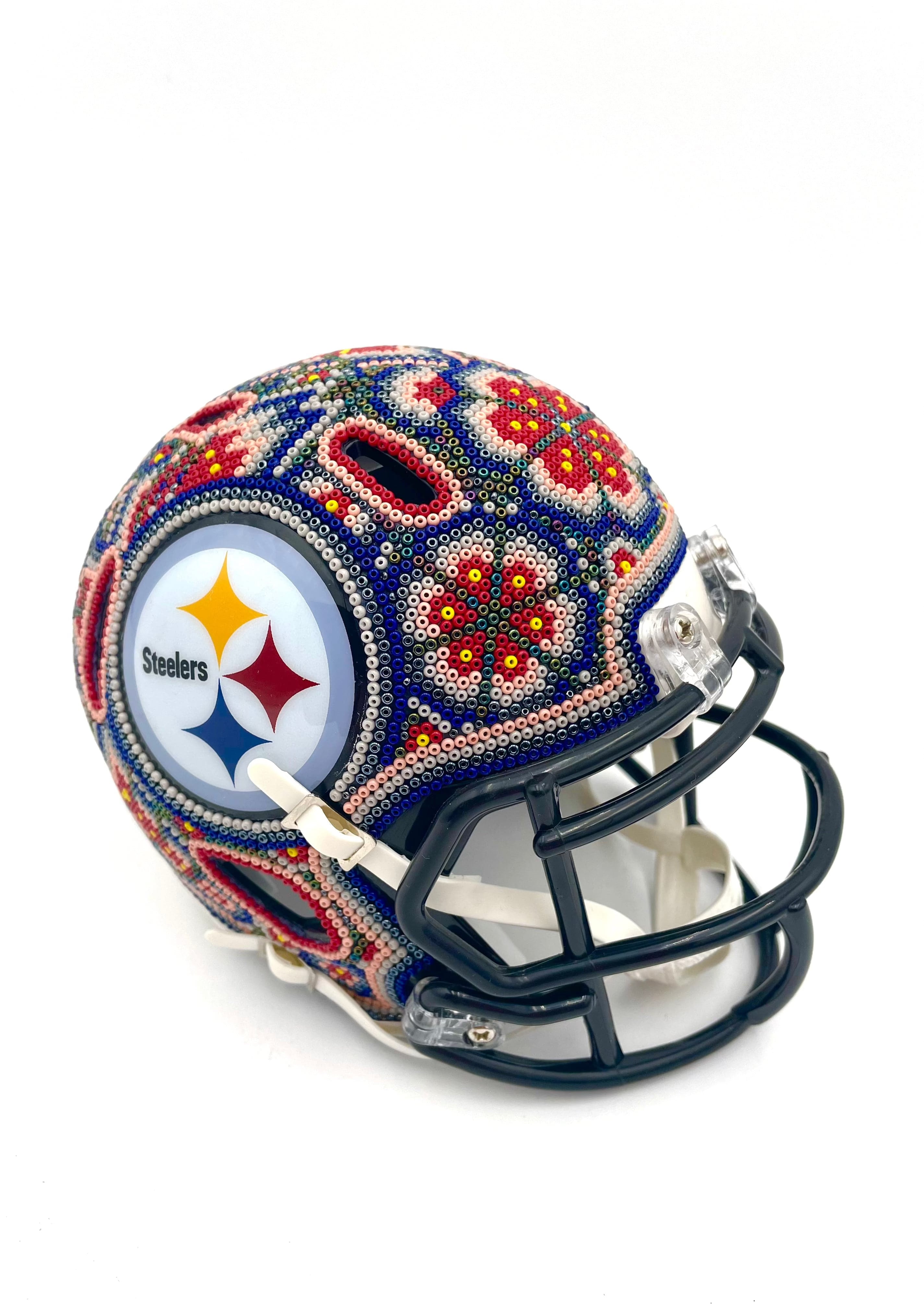 Mexoul Pittsburgh Steelers NFL mini helmet (RED-GRAY)