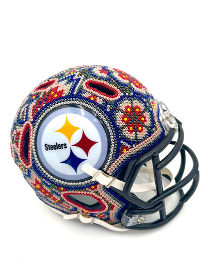 Mexoul Pittsburgh Steelers NFL mini helmet (RED-GRAY)