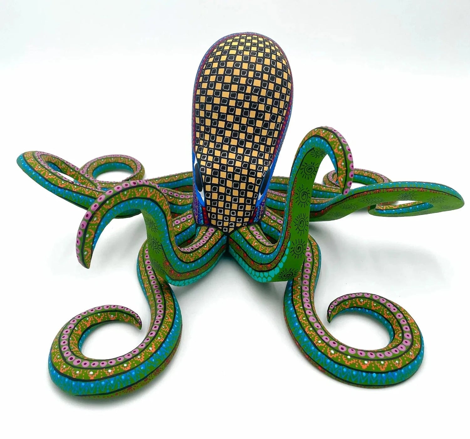 Mexoul Purple Octopus Alebrije – Hand-carved Oaxacan Art