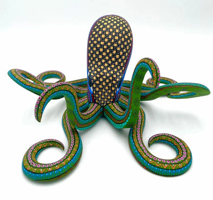 Mexoul Purple Octopus Alebrije – Hand-carved Oaxacan Art