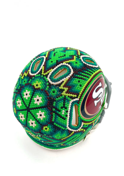 Mexoul San Francisco 49ers NFL mini helmet (GREEN)
