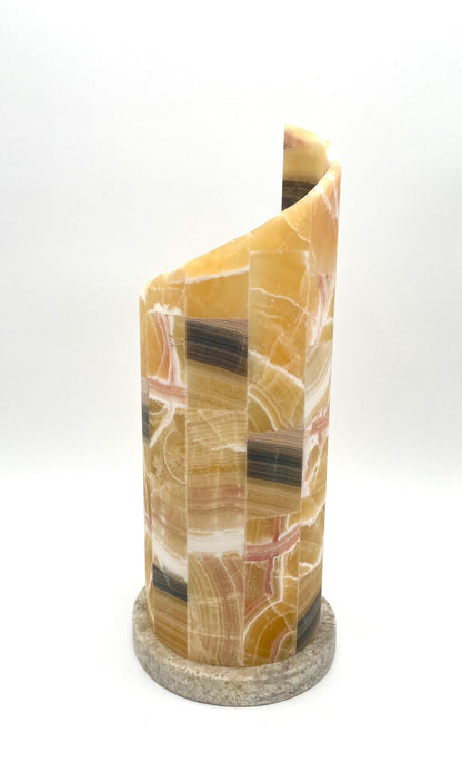 Mexoul Tan Onyx snail lamp
