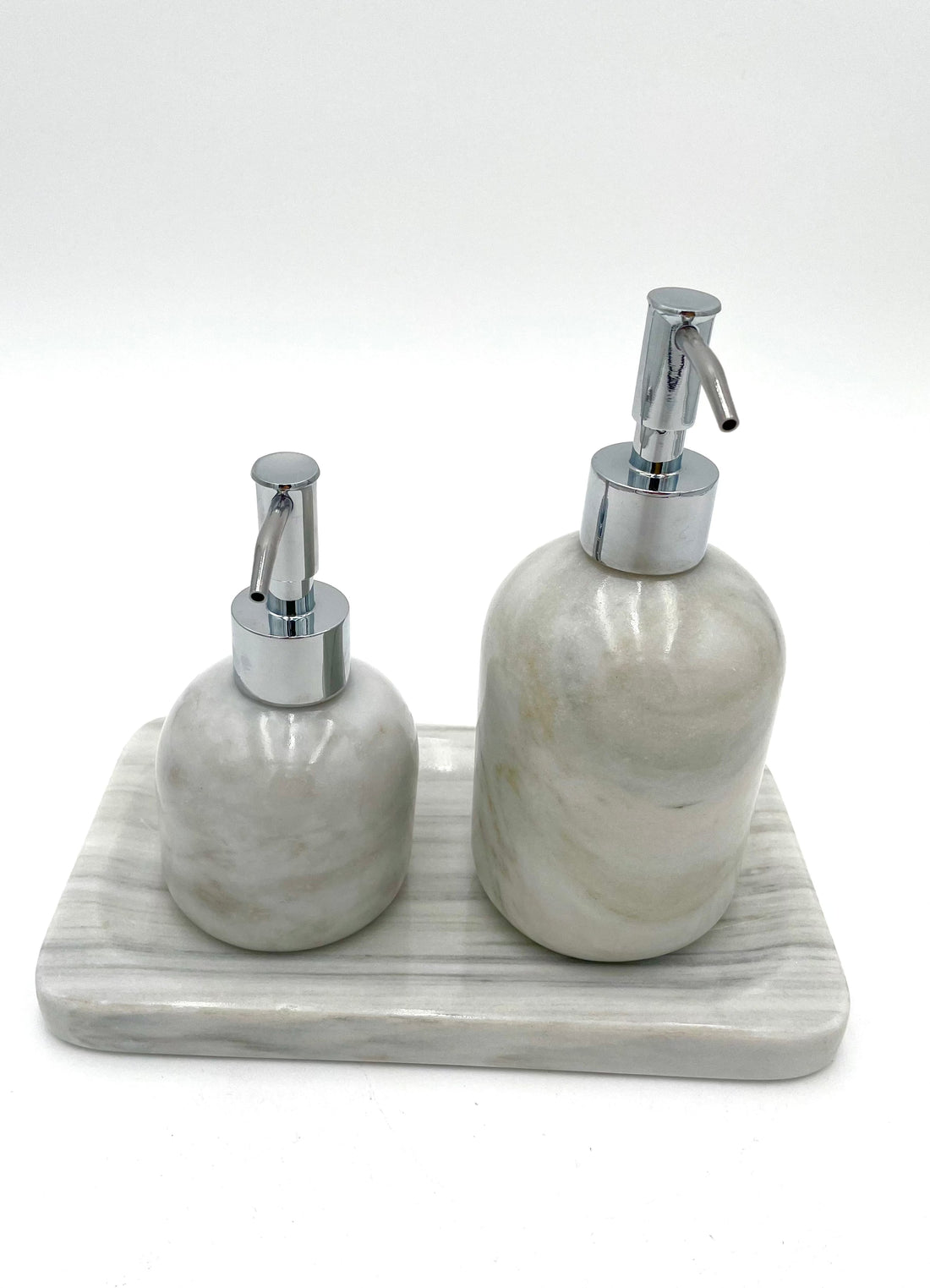 Mexoul White Marble soap &amp; cream dispenser