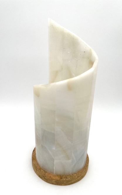 Mexoul White Onyx snail lamp