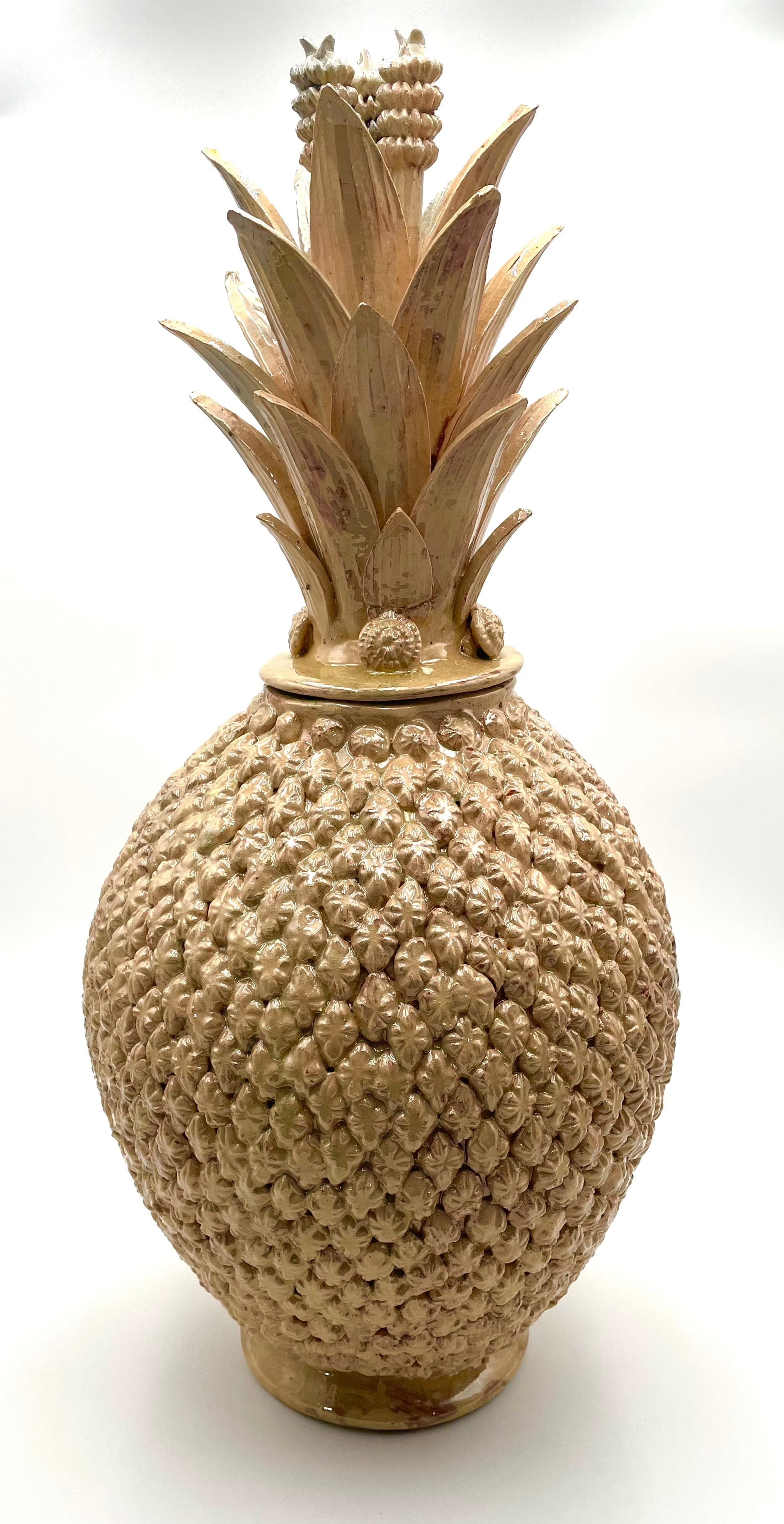 Mexoul WHITE Vitrified clay pineapple (L)