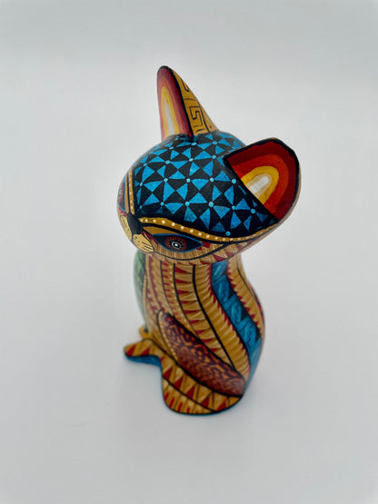 Mexoul Yellow cat alebrije