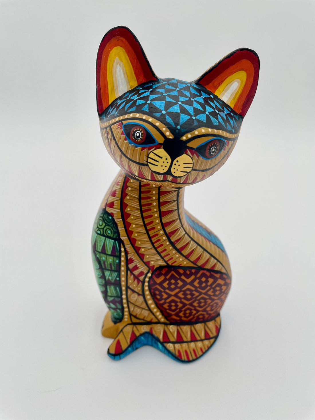 Mexoul Yellow cat alebrije