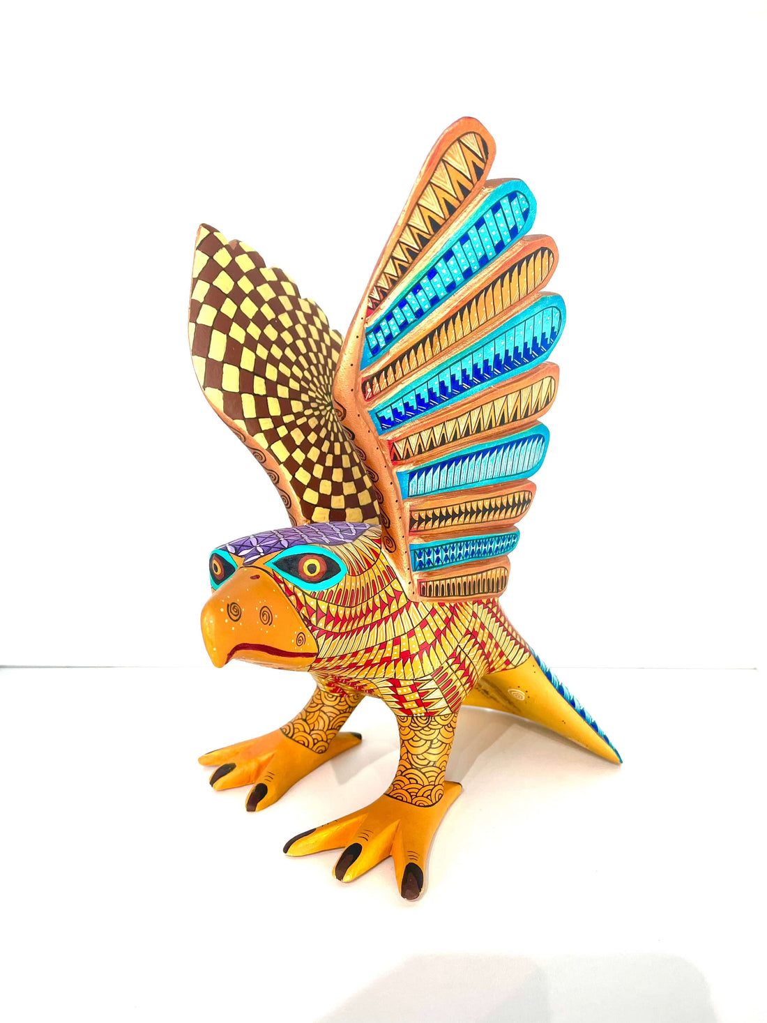 Mexoul Yellow eagle alebrije