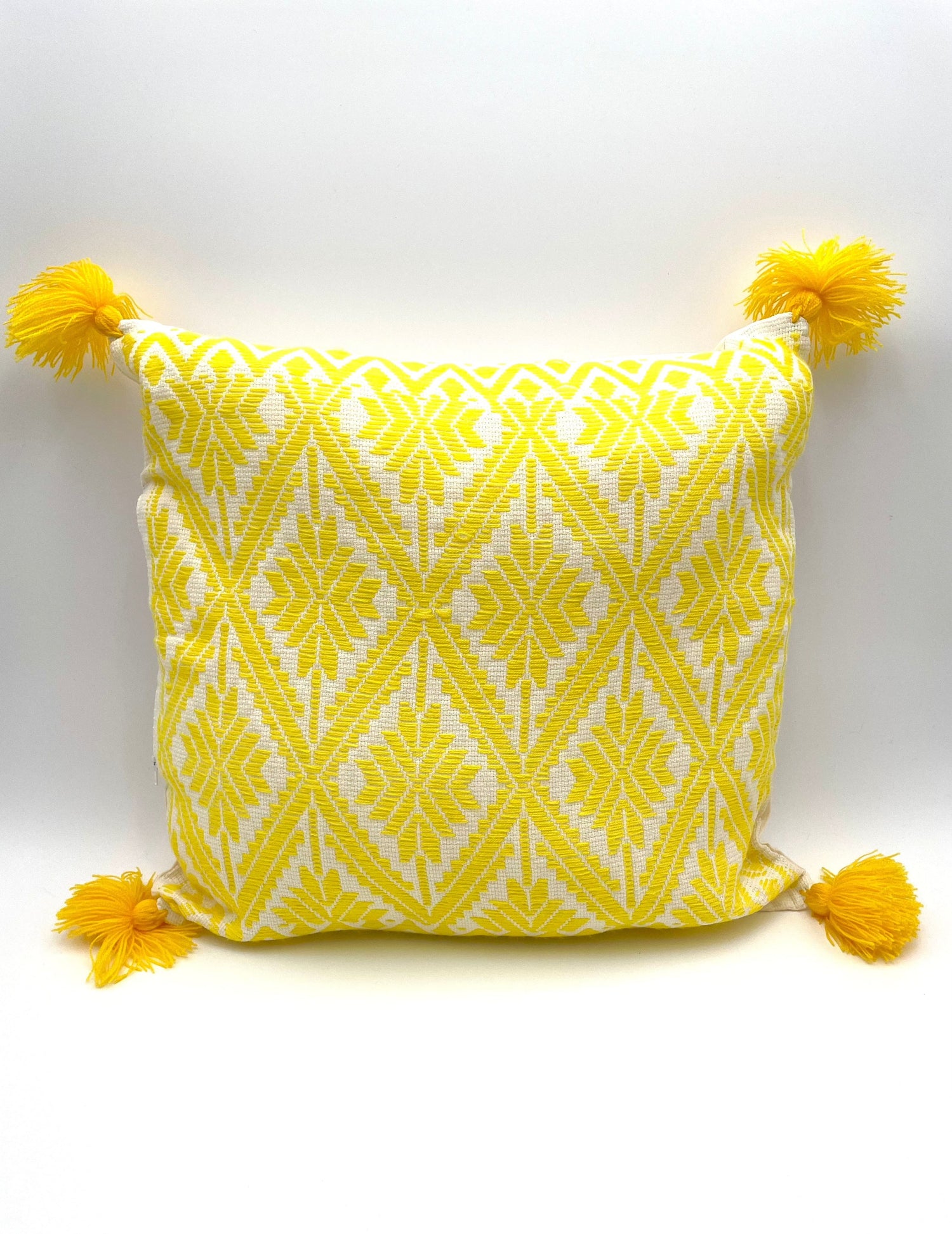Mexoul Yellow Embroidered cushions
