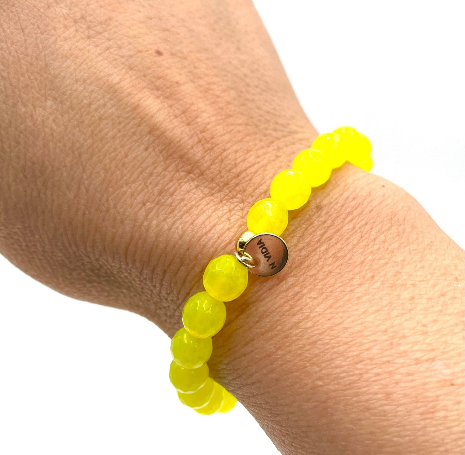 Mexoul Yellow Handmade Natural Stone Bracelet
